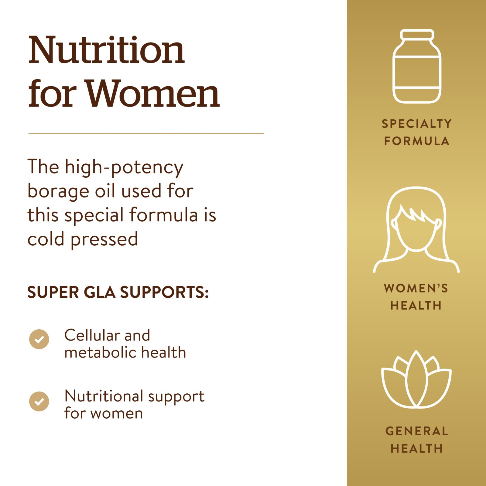 Solgar Super GLA 300 mg 60 Softgels, Women’s Health