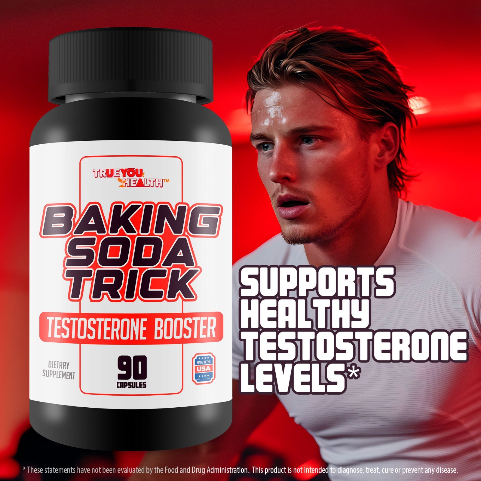 Baking Soda Trick Testosterone Booster for Men – Strength, Energy, Performance