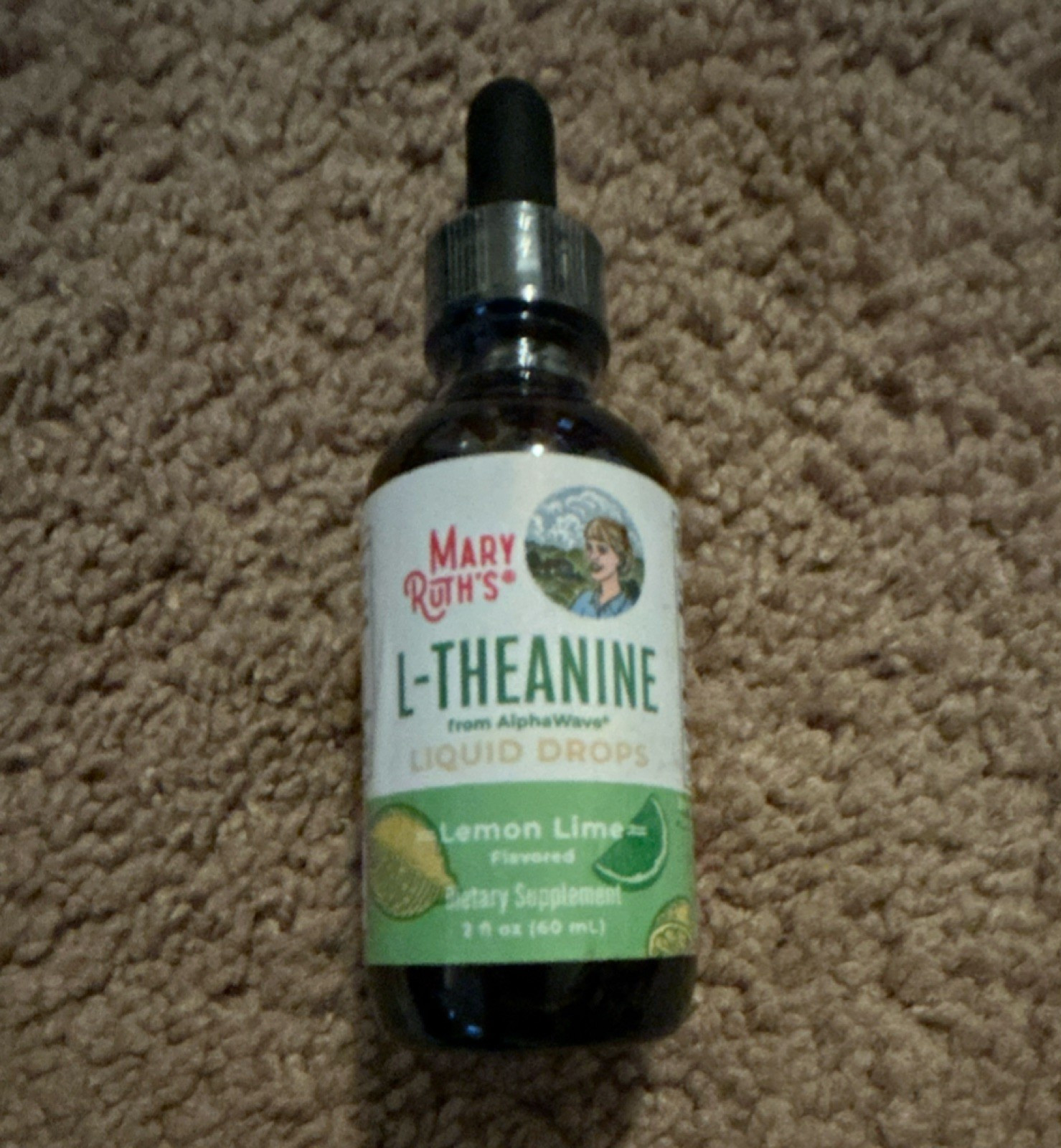 MaryRuth’s L-Theanine Liquid Drops Lemon Lime 50 mg 2 fl oz Exp 06/26