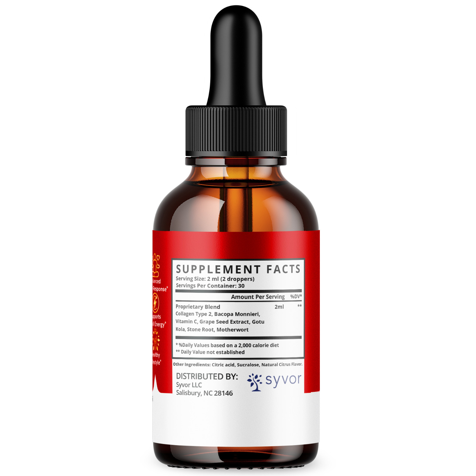 (1 Pack) Gluco Vita Pure Blood Support Drops Advanced Vitamin Supplement 2ML