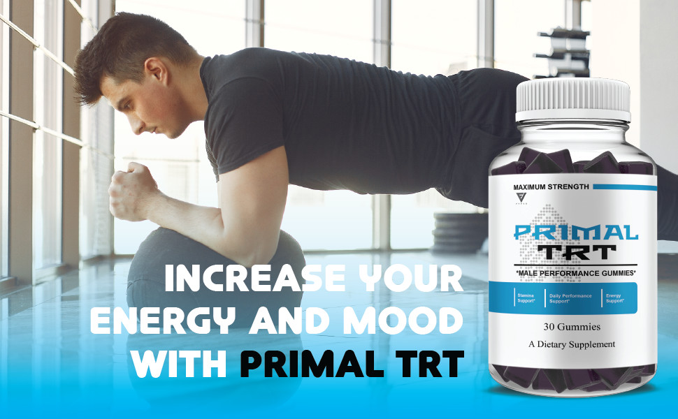 (2 Pack) Primal TRT Gummies, PrimalTRT Performance Supplement (60 Gummies)