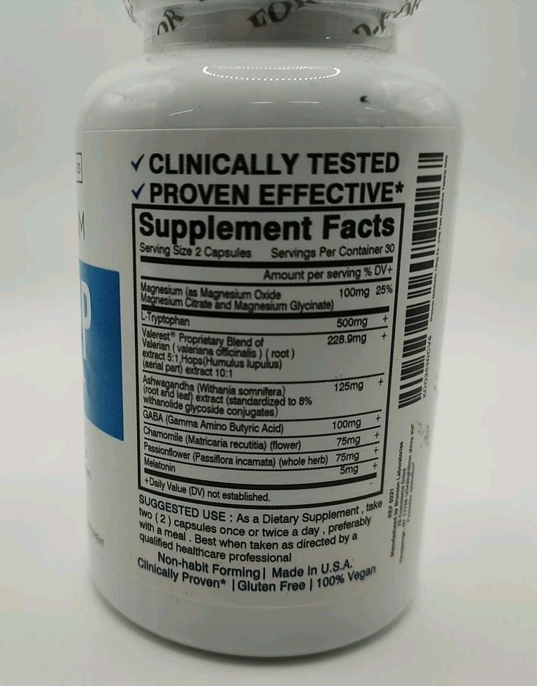 RELAXIUM SLEEP natural sleep support clinically proven 60 capsules.