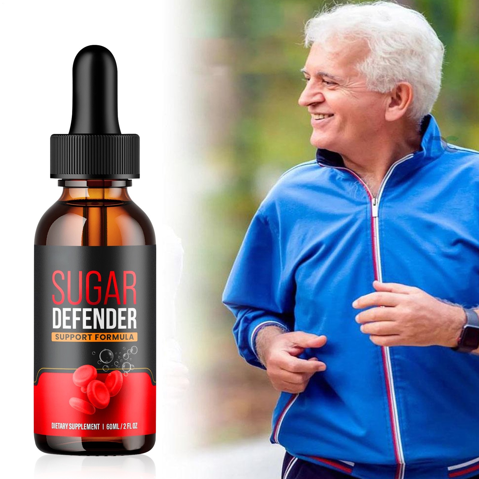`Sugar Defender, Sugar Defender Healthy Blood Sugar Support Supplement 60ml