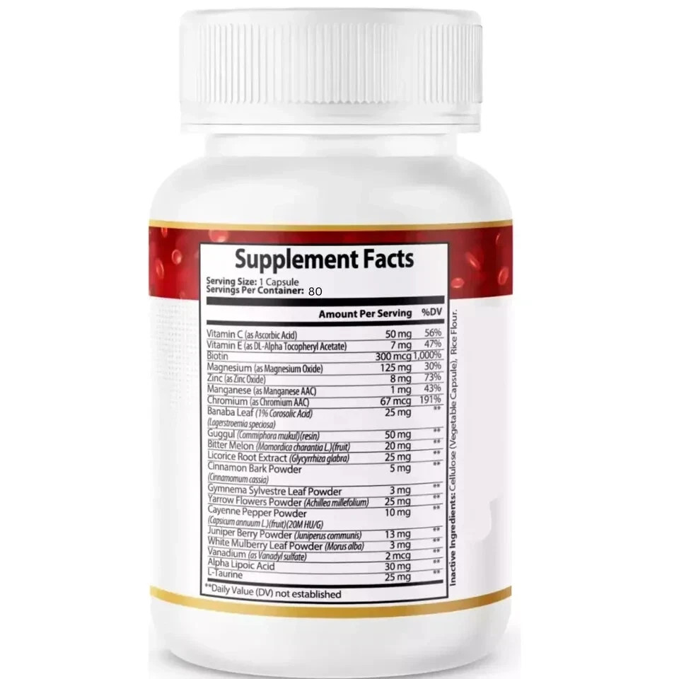 Striction BP Advanced Formula Support Healthy Blood Balance 80 caps – USA