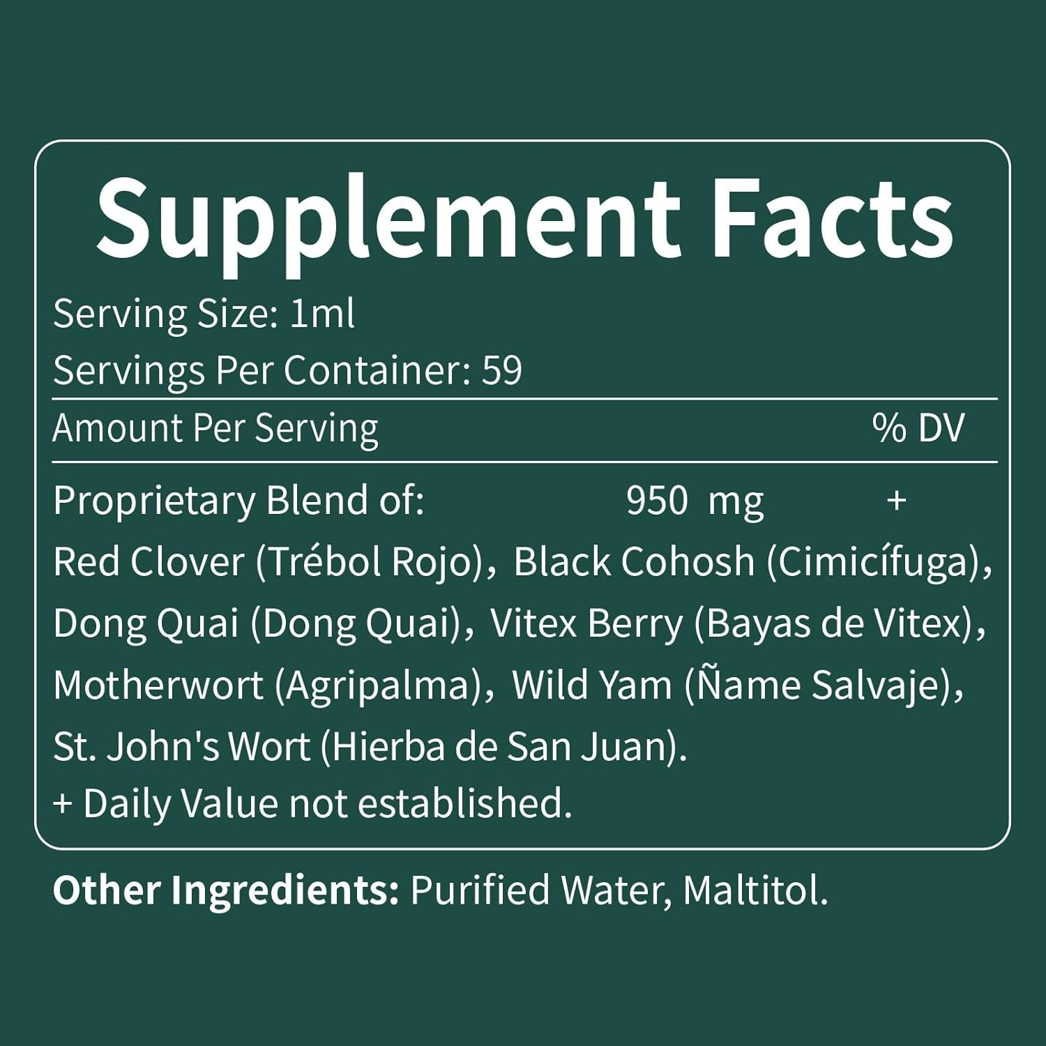 Fuenvegtal Herbal Formula, Red Clover Extract for Hormone Harmony, Menopause