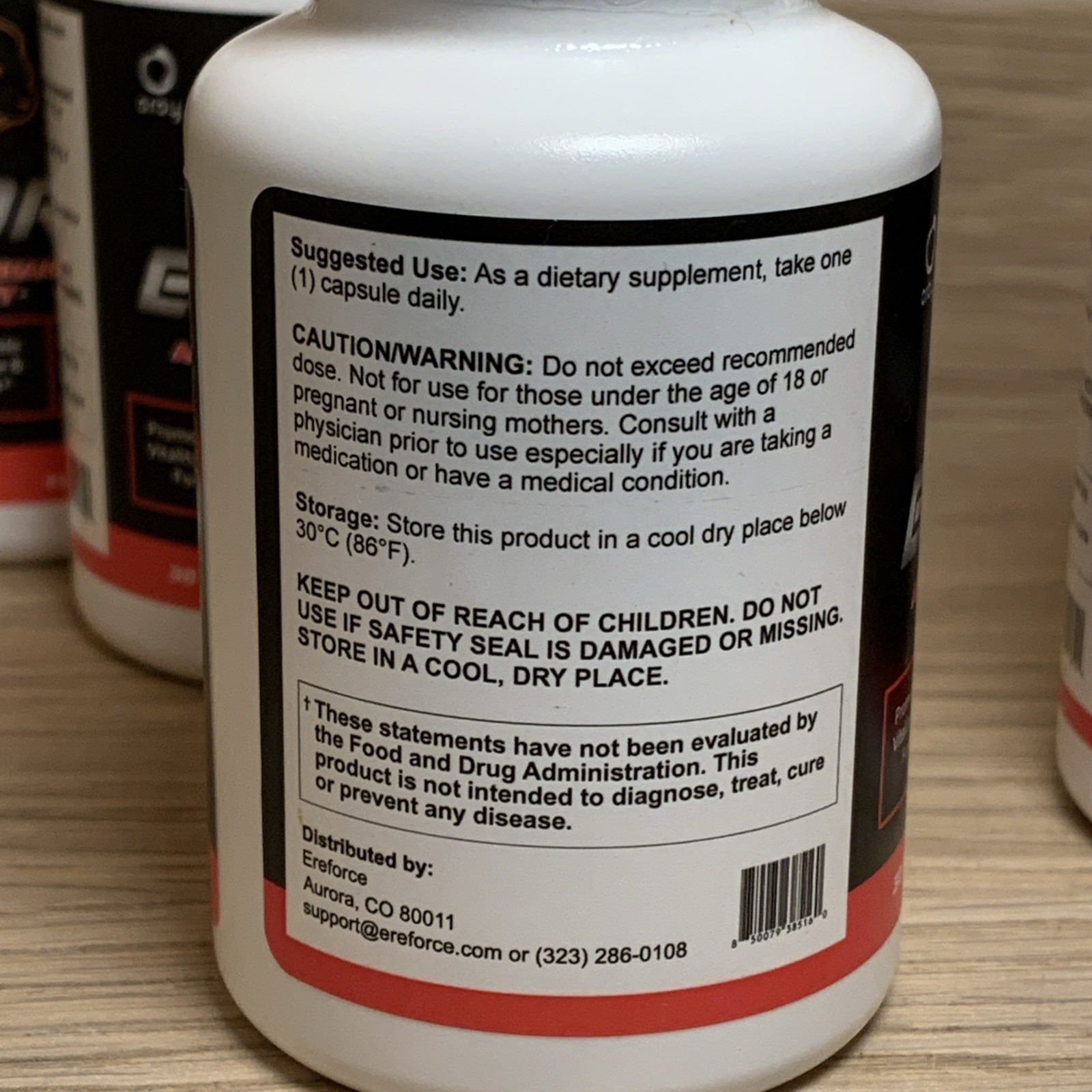 6-Pack Ereforce Pills for Men, Ere Force for Male Health Support – 180 Capsules