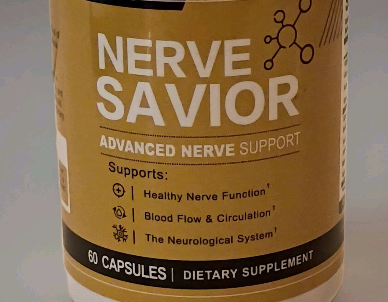 Nerve Savior Advanced Nerve Support 30 Day Supply 60 Capsules EXP 7/11/2026