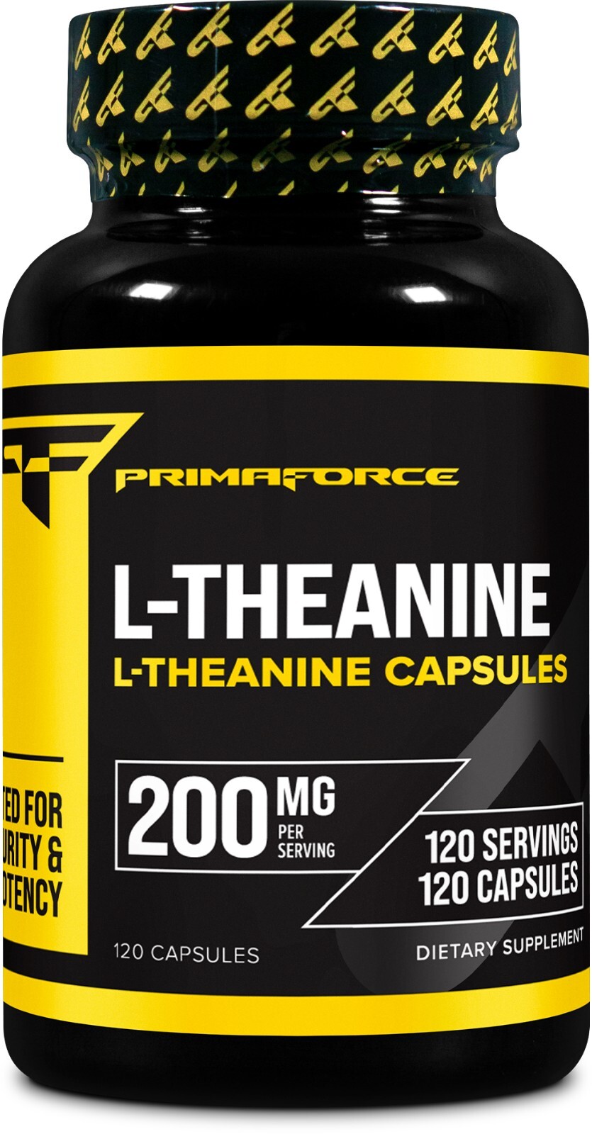 Primaforce L-Theanine Capsules (120 Capsules) (200mg L-Theanine Per Serving)