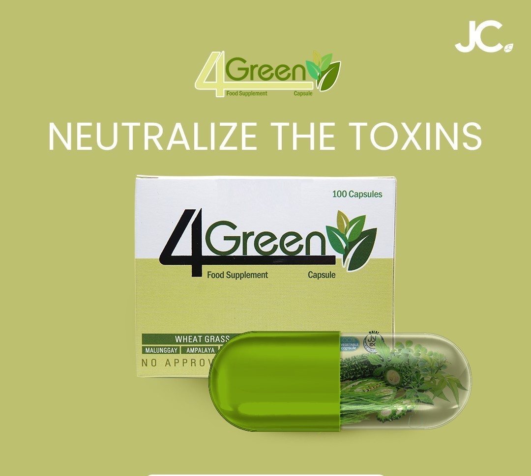 JC The power of 4 Green Supplement Box: 10 Blisters, Capsule: 500 mg