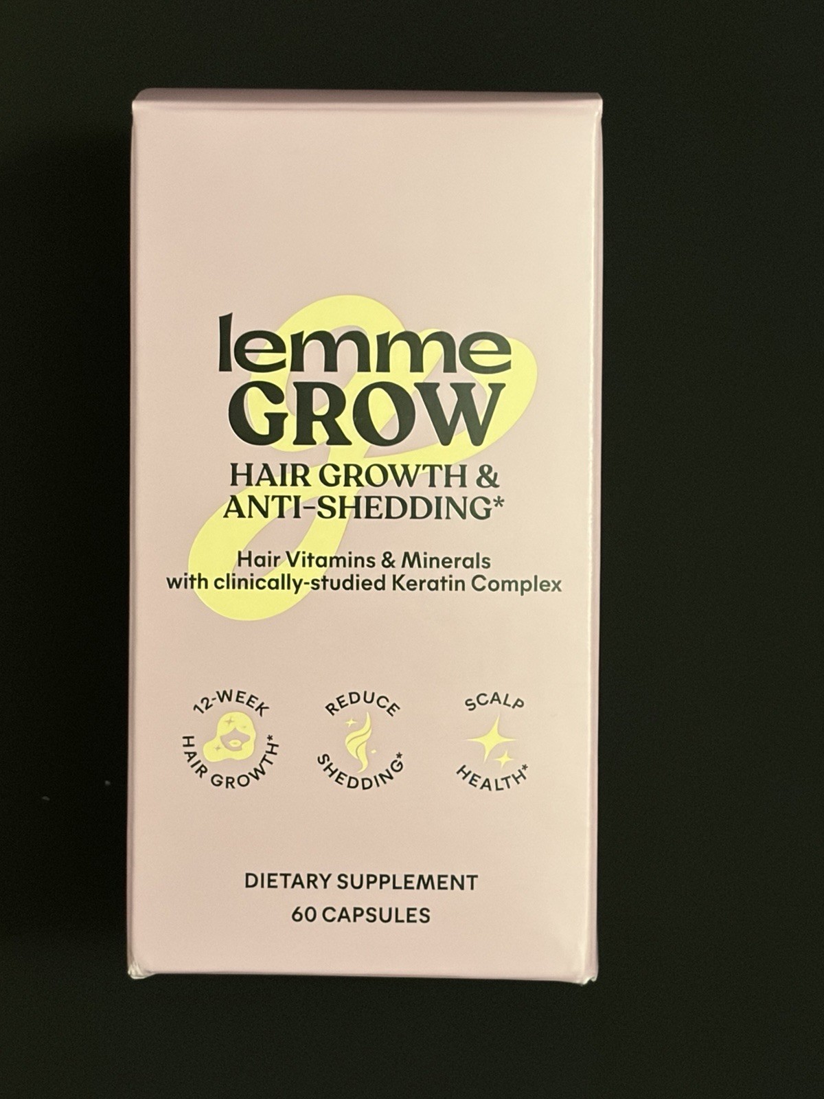 Lemme Grow Hair Growth Supplement Women Anti-Shedding 60 Capsules Exp 3/27 NEW