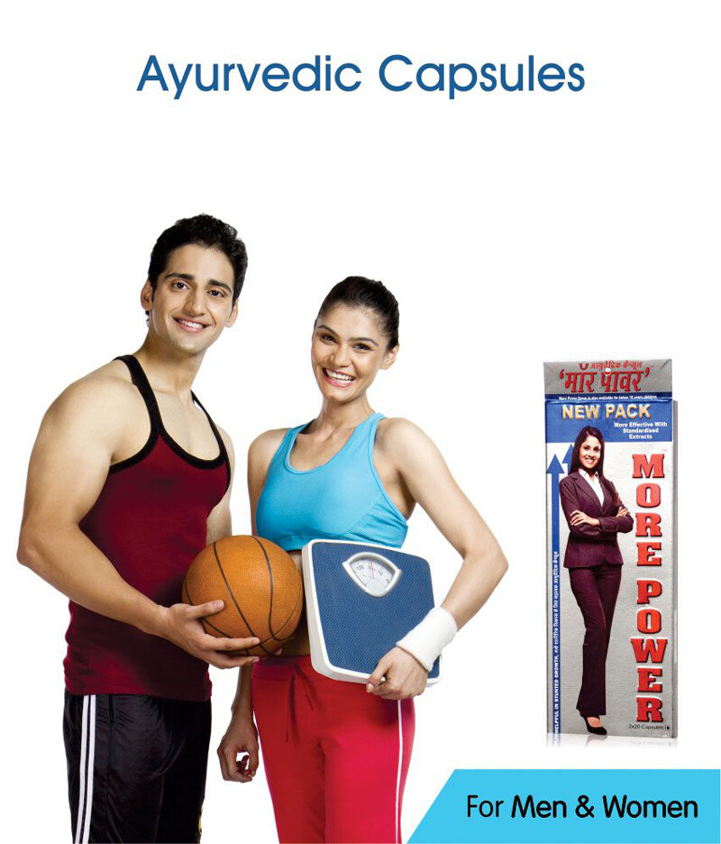 More Power Capsules 2 Months Pack, (6 Boxes, 40 Caps) – Ayurveda Capsules-Unisex