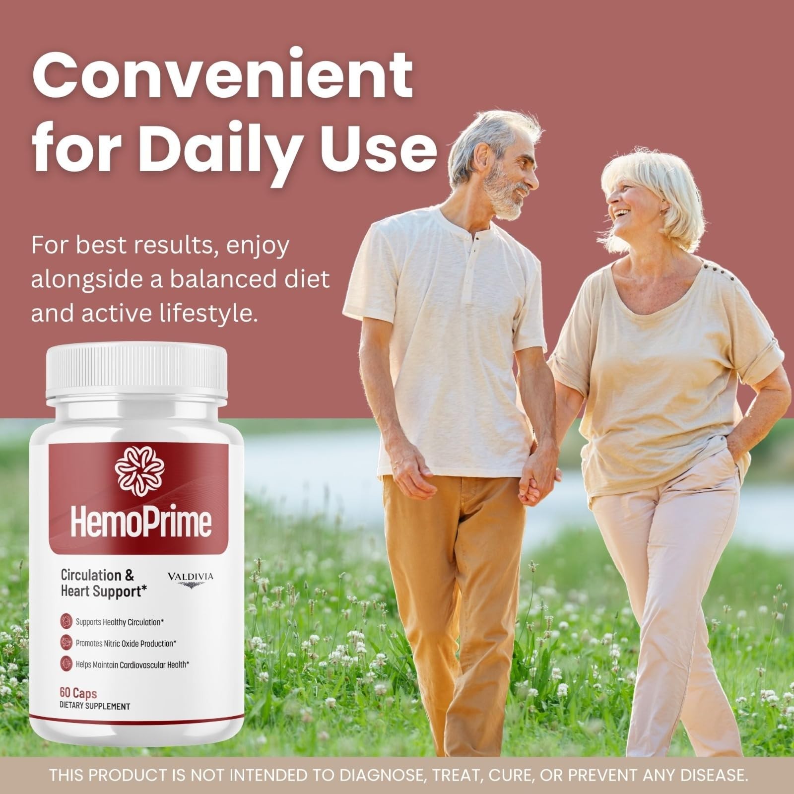 HemoPrime Iron Blood Health Supplement Capsules Energy Anemia 2 Pack 120Ct