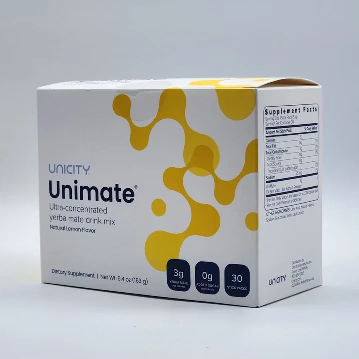 Unicity Unimate Lemon Flavor Packs – 30 Counts
