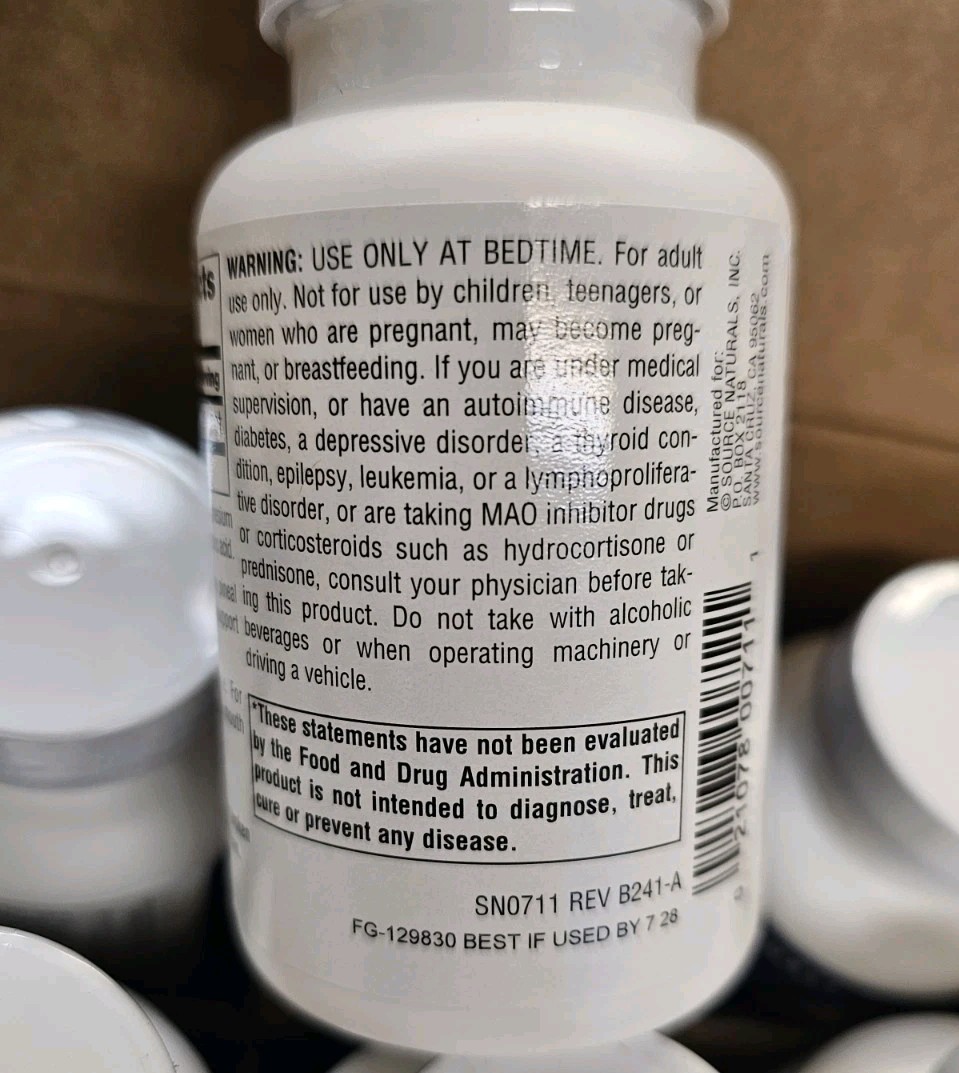 2- bottles of Source Naturals Melatonin 1.mg, Peppermint, 300 lozenges each =600