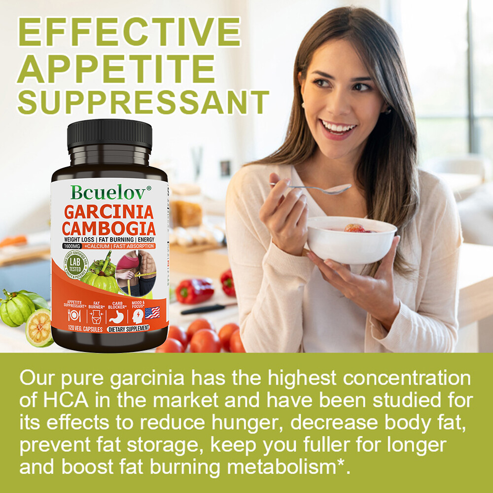 GARCINIA CAMBOGIA 1600mg 50% HCA Extract Weight Loss Capsules – Fat Burner