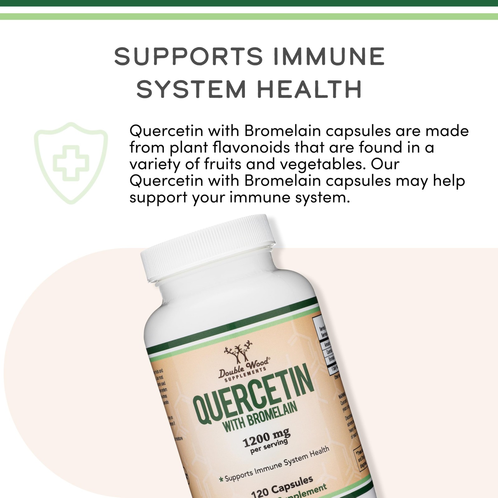Quercetin with Bromelain – 96% Highly Purified – 120 Count (Pack of 1), Zz3.