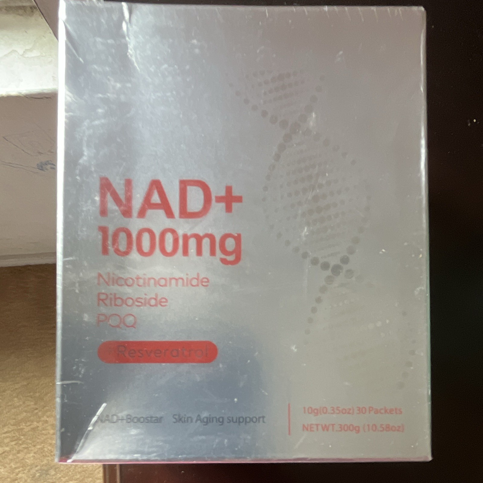 NAD+ 1000mg Powder Packets 30ct NR PQQ Trans-Resveratrol Quercetin