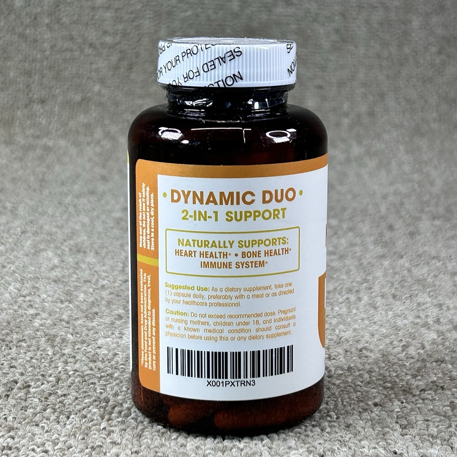 Vitamin K2 As MK7 Plus D3 Dietary Supplement 60 Capsules Heart Bone Health