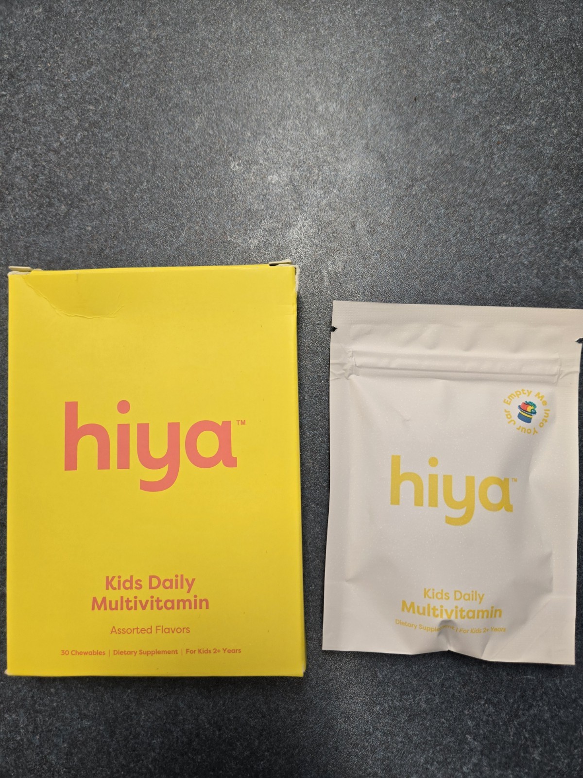 Hiya Kids Daily Multivitamin Assorted Flavors 30 Chewable Supplements for Age 2+