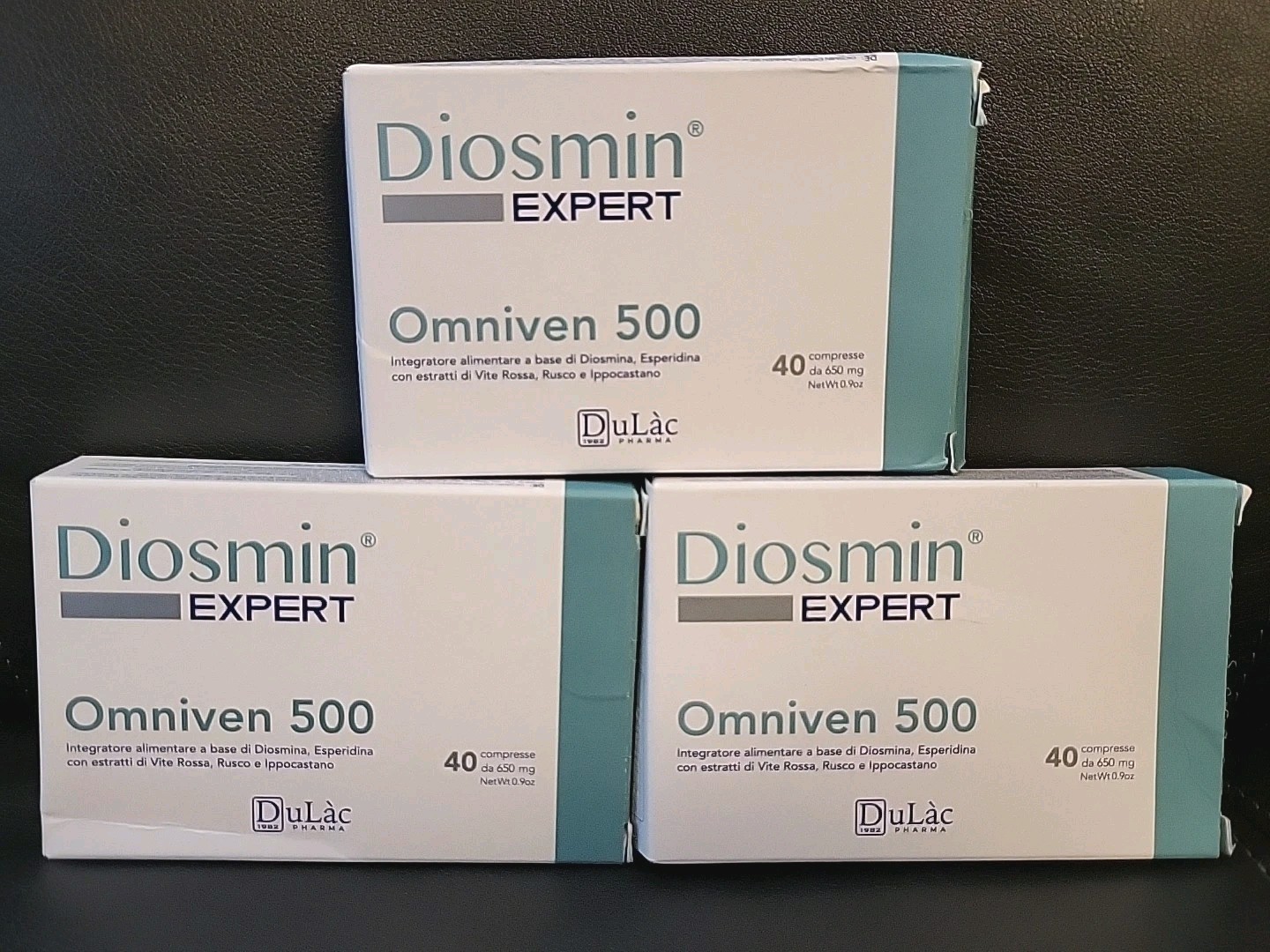 3pk Dulac Diosmin Expert Omniven 500 40 Tabs Leg Circulation Support EXP 01/2027