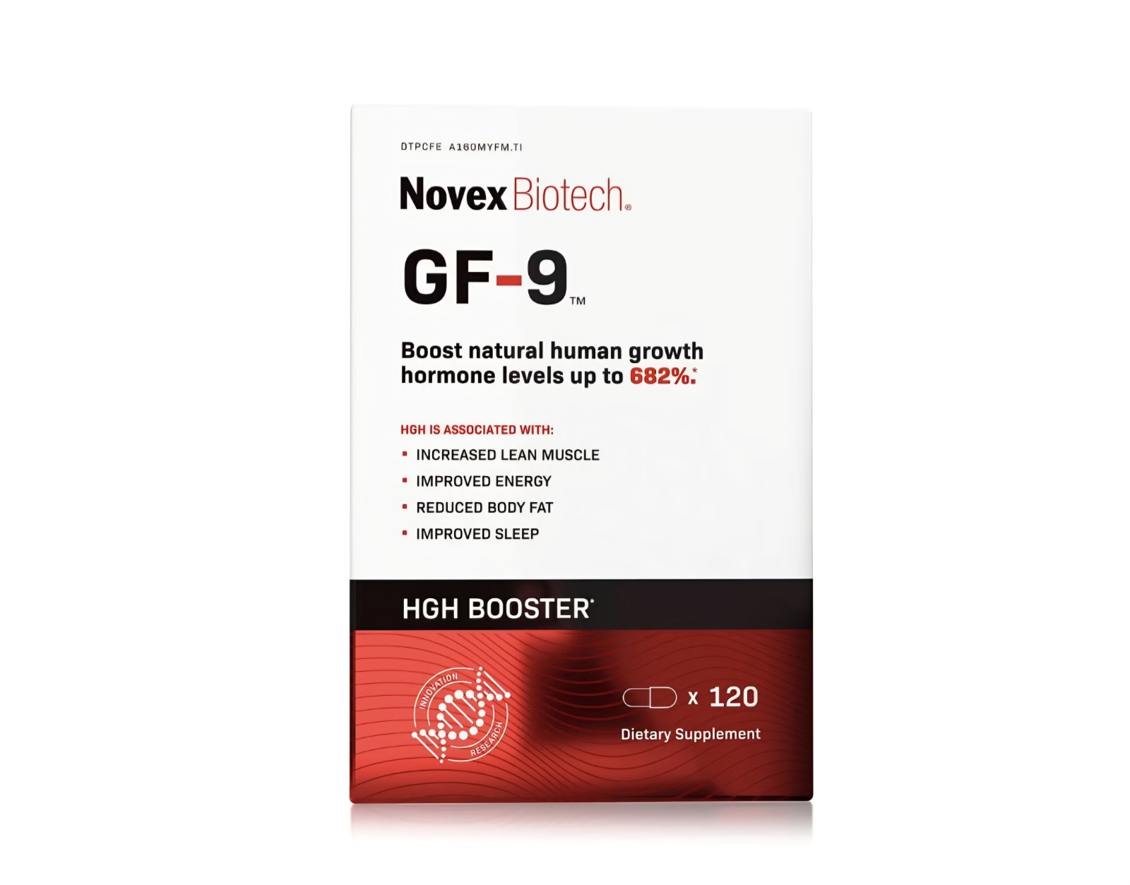 Novex Biotech Growth Factor 9 Dietary Supplement GF-9 120 Caps exp 05/28