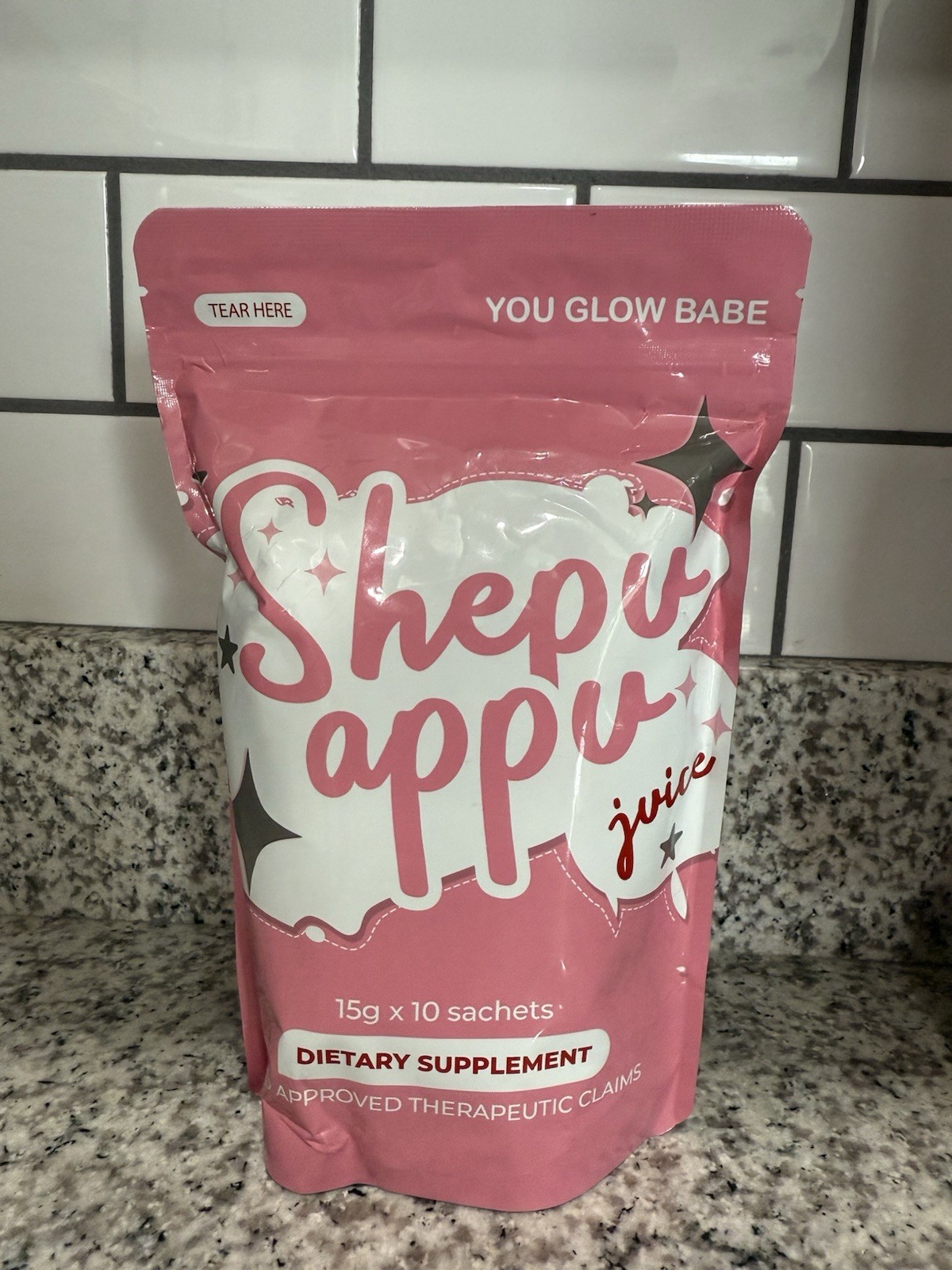 You Glow Babe Shepu Appu Dietary Supplement Powder Sachets 10x15g Wellness