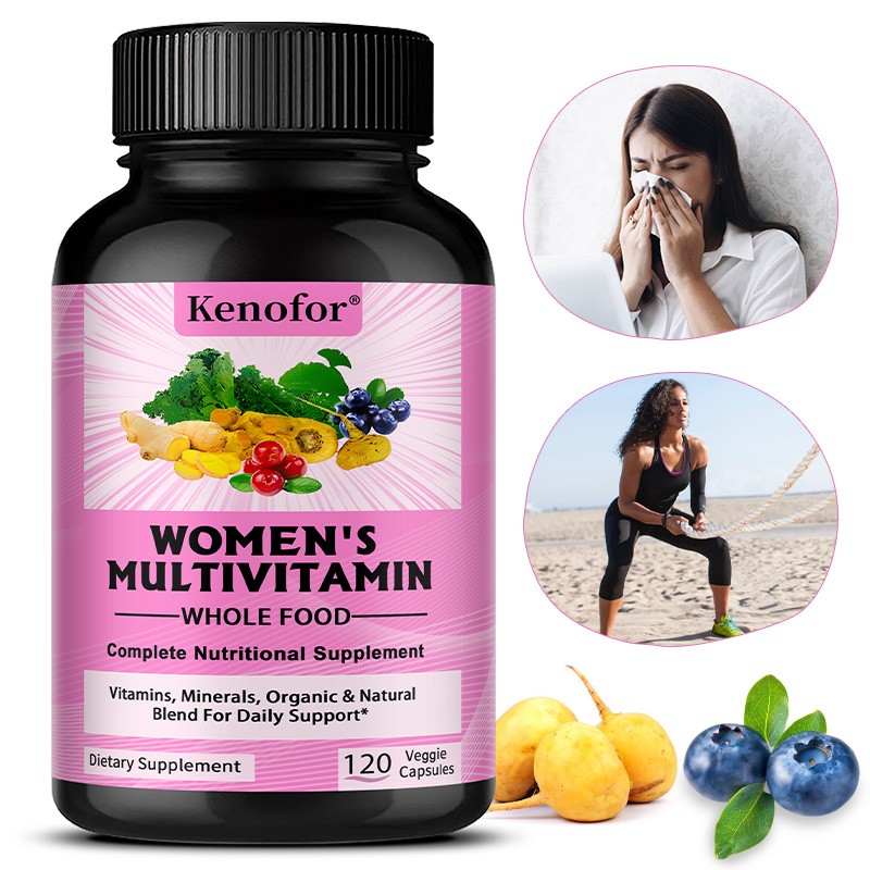 Women’S Multivitamin Organic Based Energy Supports Overall Body Health 120 Caps