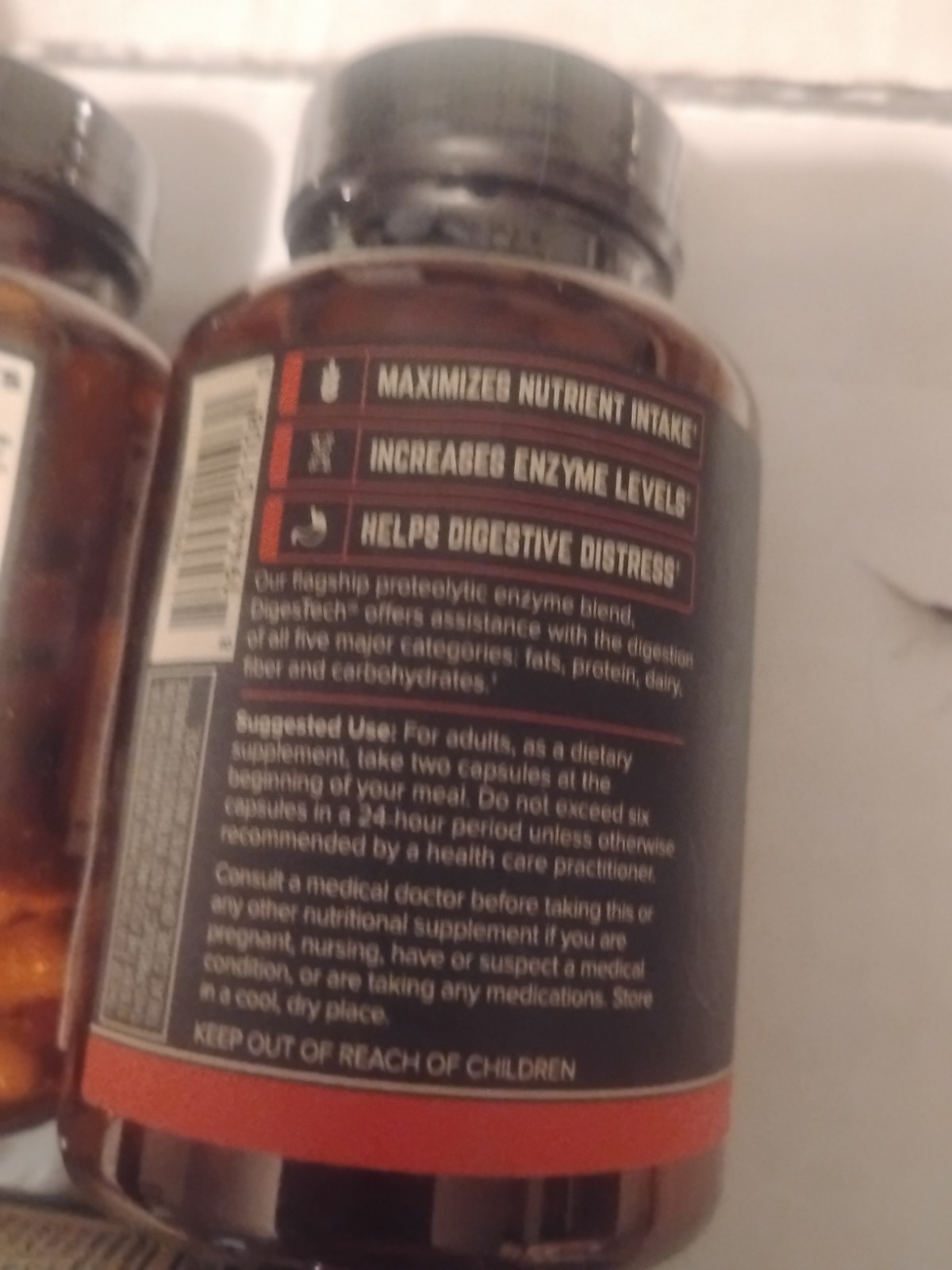 5 bottles of 60 Digesttech digestive enzymes dietary supplement full spectrum