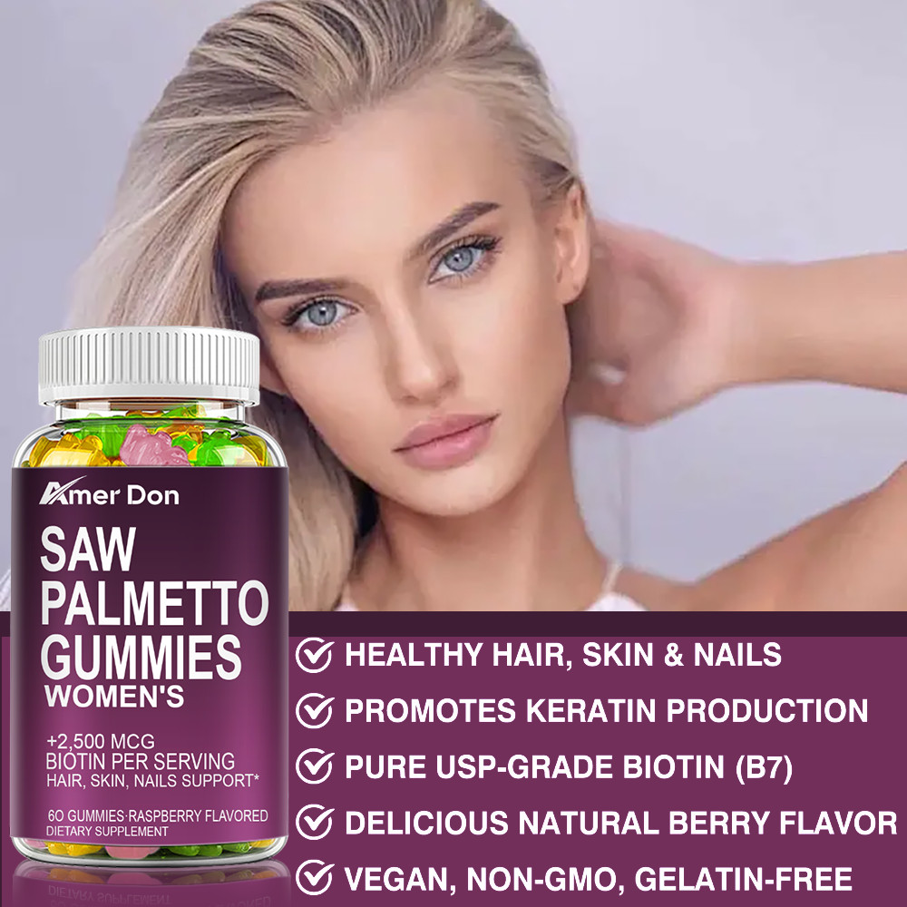 Saw Palmetto Gummies 2500mg for Sleep&Prostate Supplement,Men’s Health Support