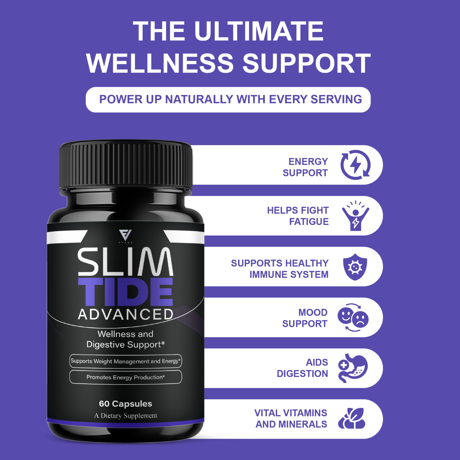 (2 Pack) Slimtide Advanced Health Management Capsules, Slim Tide (120 Capsules)