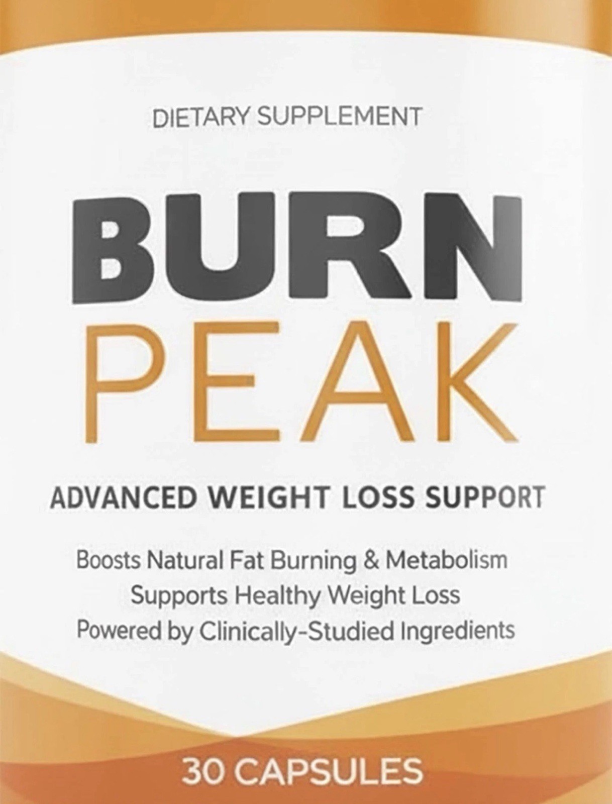 Burn Peak Weight Management | Metabolism & Energy Support Formula 30 Capsules