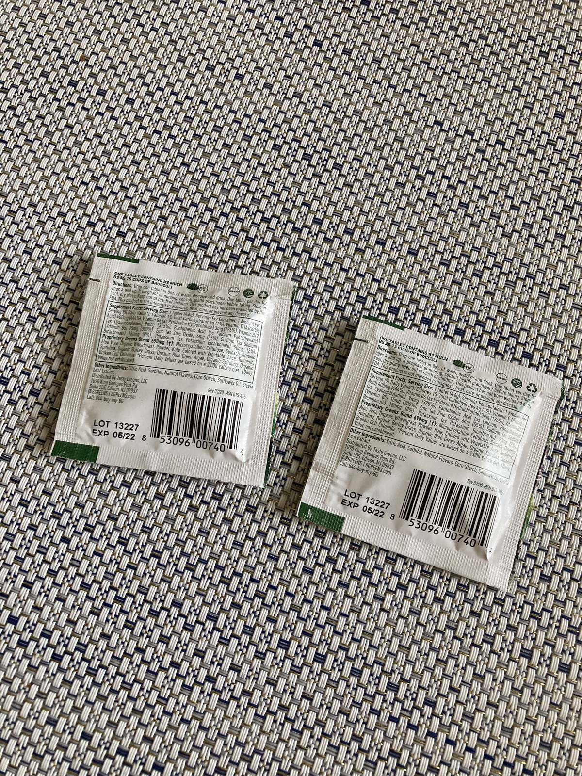 X2 8G Greens Dietary Supplements 2 Tablets Total New & Fresh