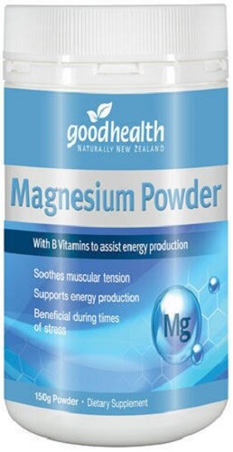 Good Health Magnesium Powder 150g HIGH DOSE with B Vitamins – made in NZ