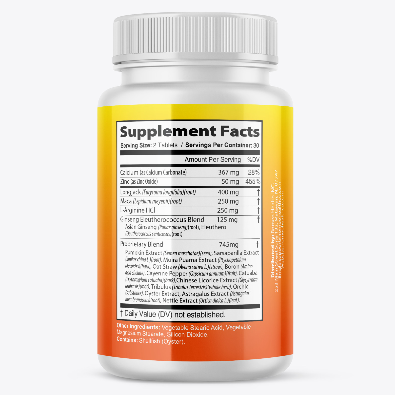 (6 Bottles) Pro Vigor – Male Performance Dietary Supplement 60 Tablets