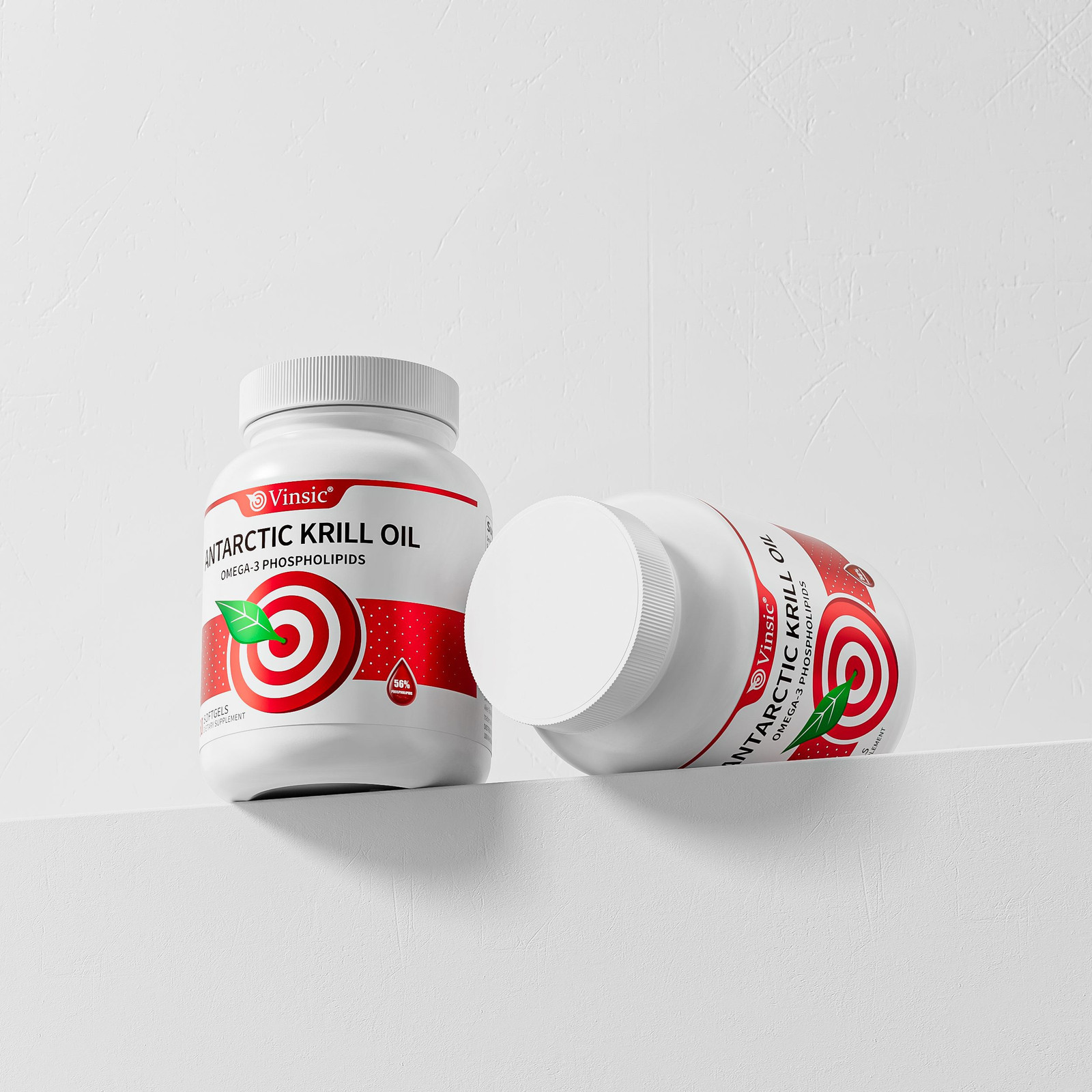Vinsic Antarctic Krill Oil Astaxanthin EPA DHA Omega-3 Capsules New Zealand