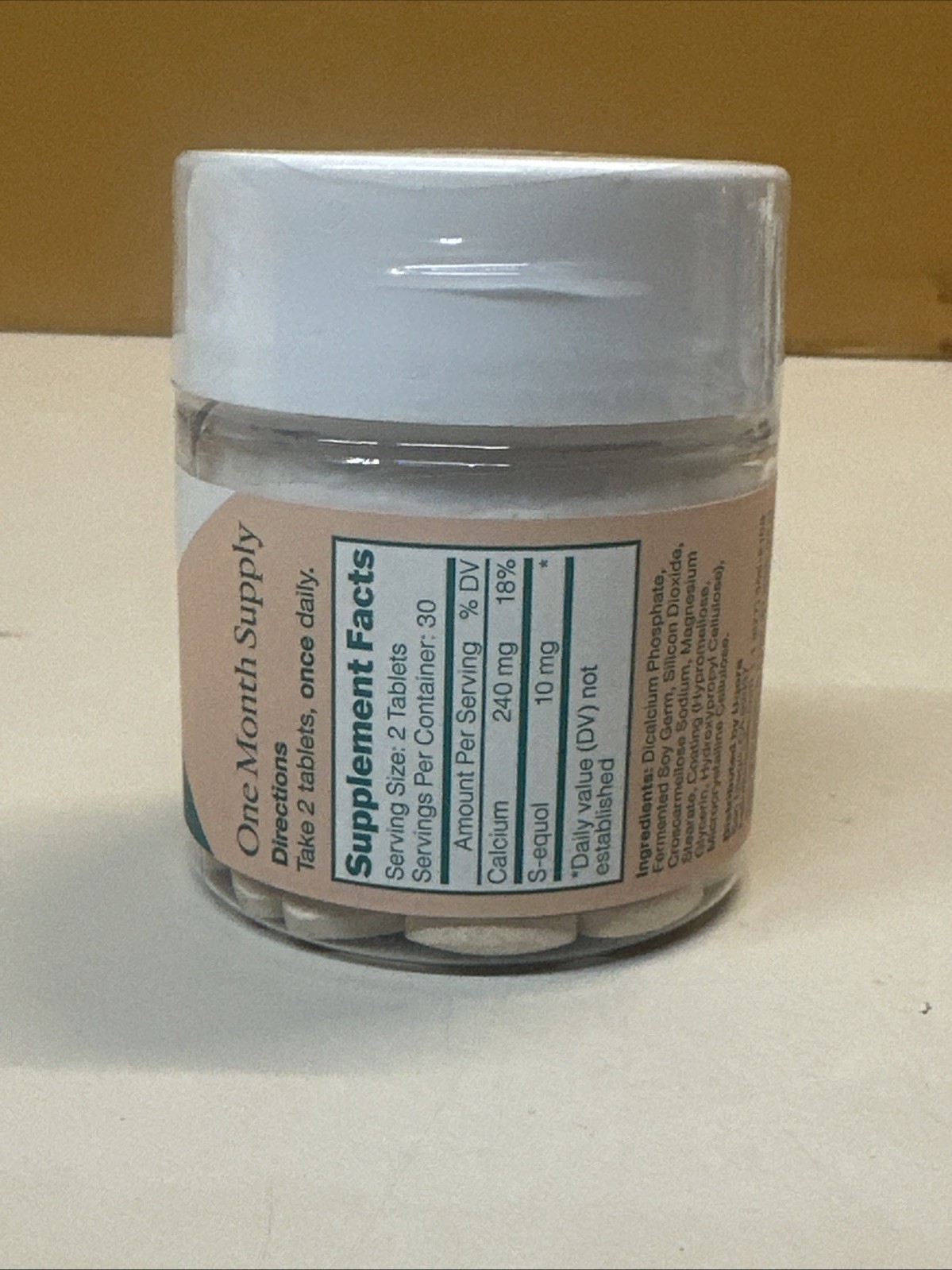 Equelle Menopause Support Calcium S-equol 60 Tablets Exp 01/27