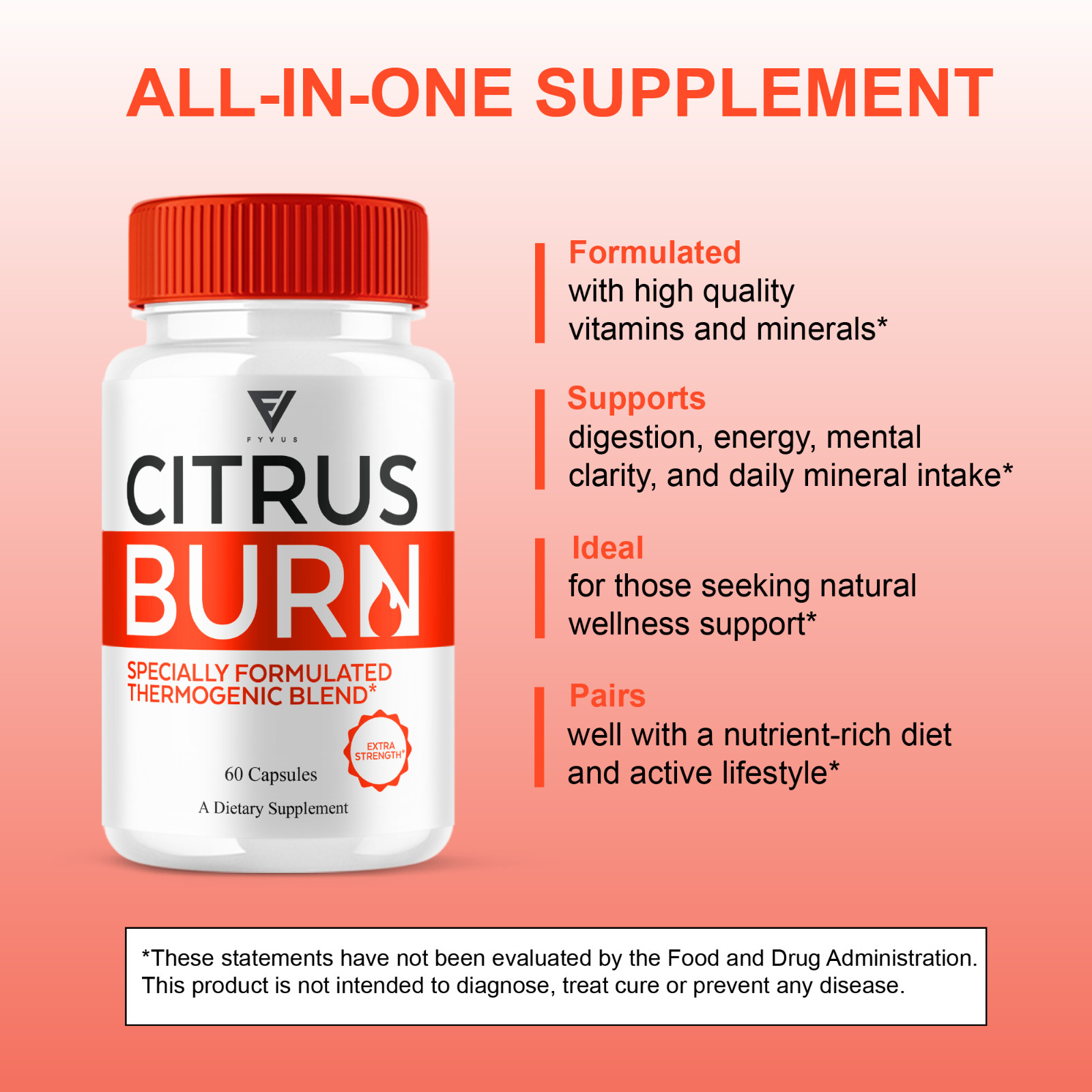 (5 Pack) Citrus Burn Weight Management, CitrusBurn Advanced Pills (300 Capsules)