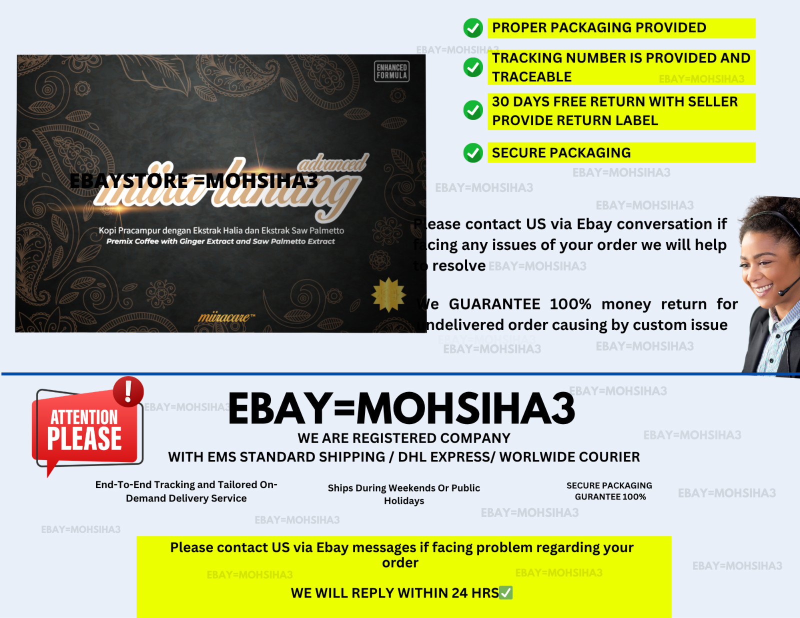 Miira Lanang coffee for men supports prostate and sexual health 30 sachets