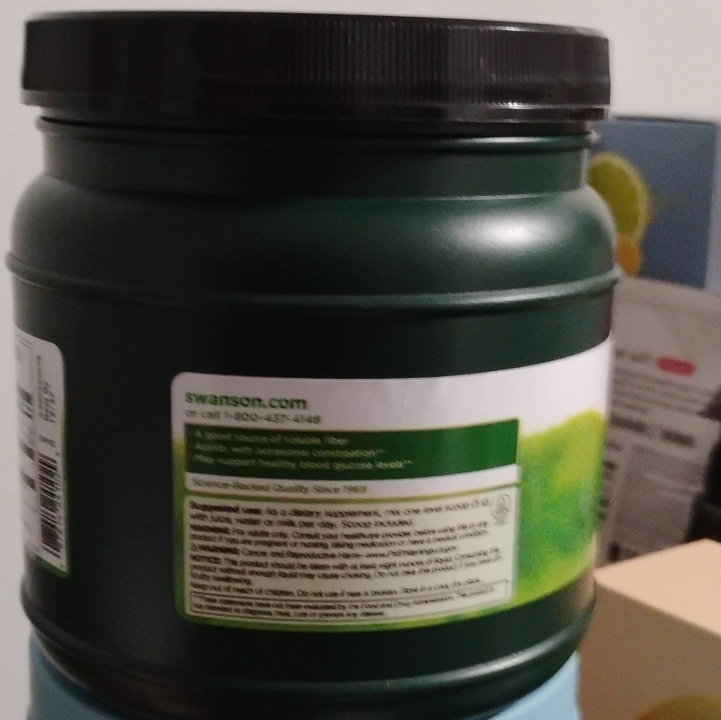 Swanson Certified Organic Psyllium Husk Fiber Powder Digestive Support 12 oz