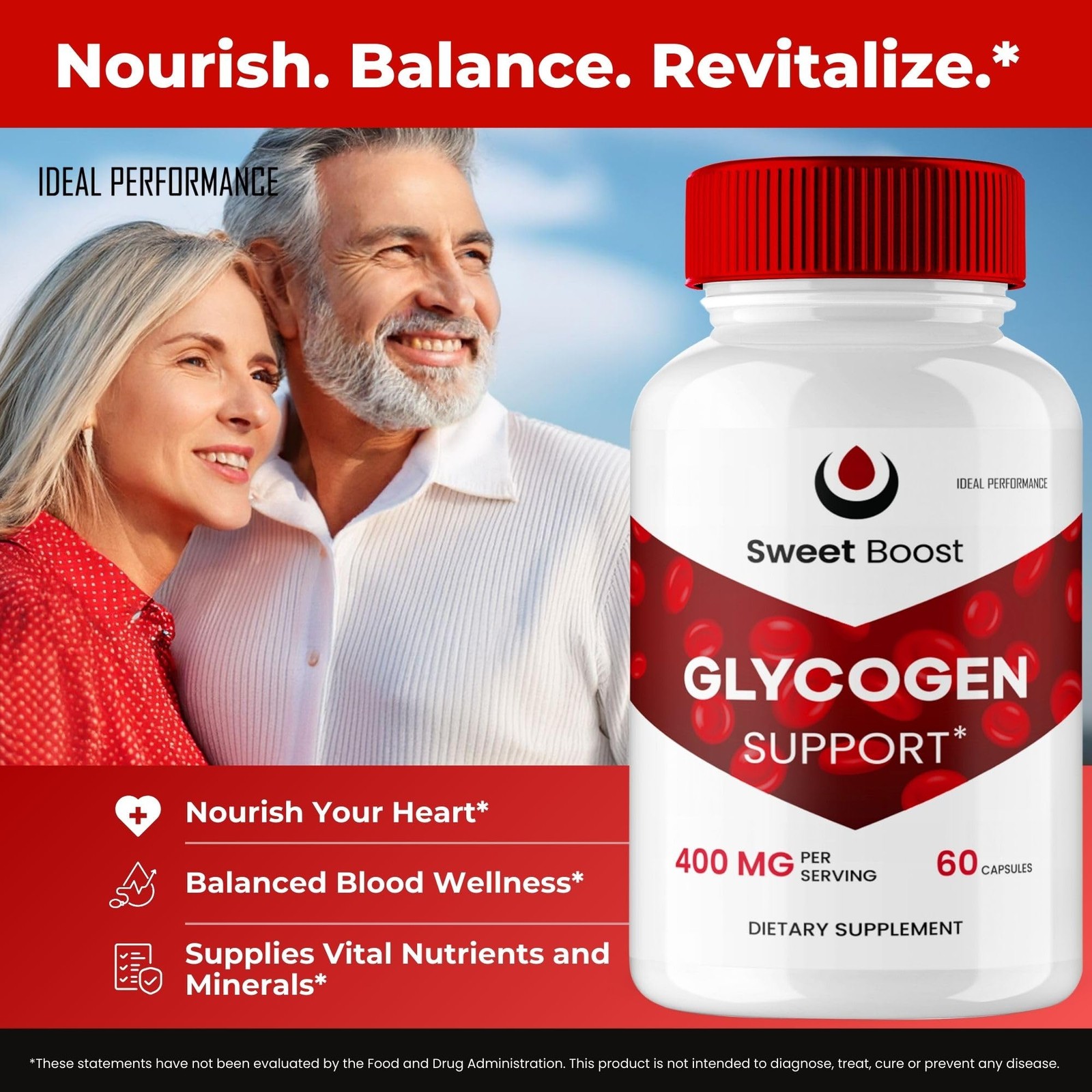 Sweet Boost General Wellness Supplement – 300 Capsules (5 Pack)