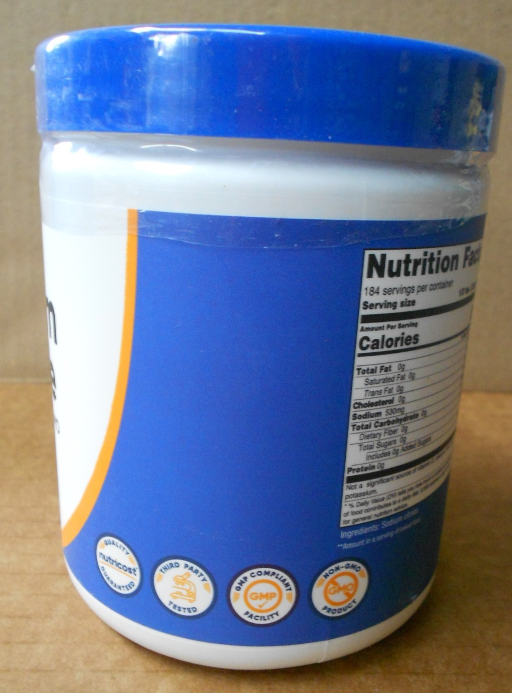 Nutricost Sodium Citrate Powder 1lb Unflavored Food Grade & Non-GMO
