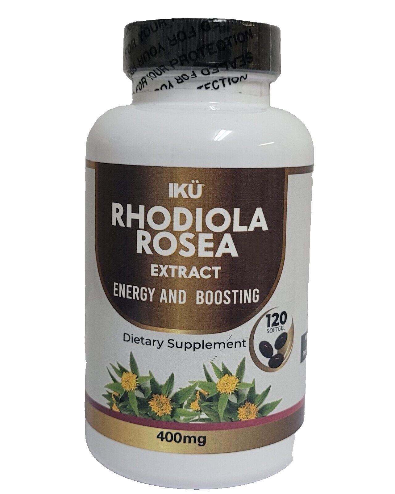 Rhodiola Rosea Extract 400 mg-(Two Pack)- 240 Soft gels-Energy and Boosting-SALE