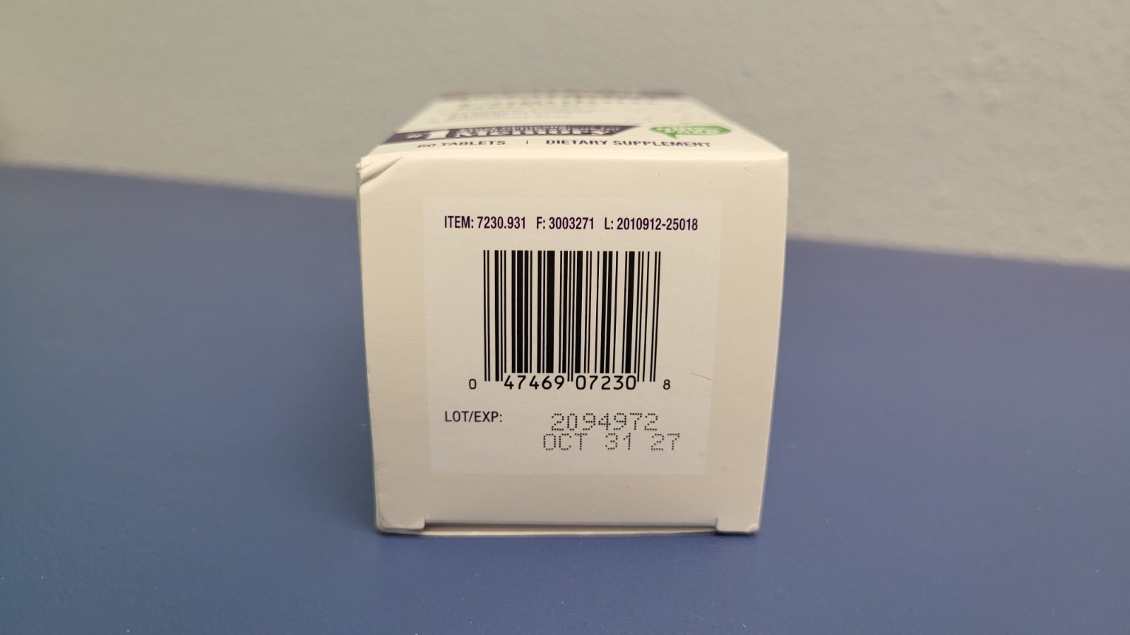 Natrol Cognium Memory Support 100mg Silk Protein Hydrolysate 60 Tablets 10/2027