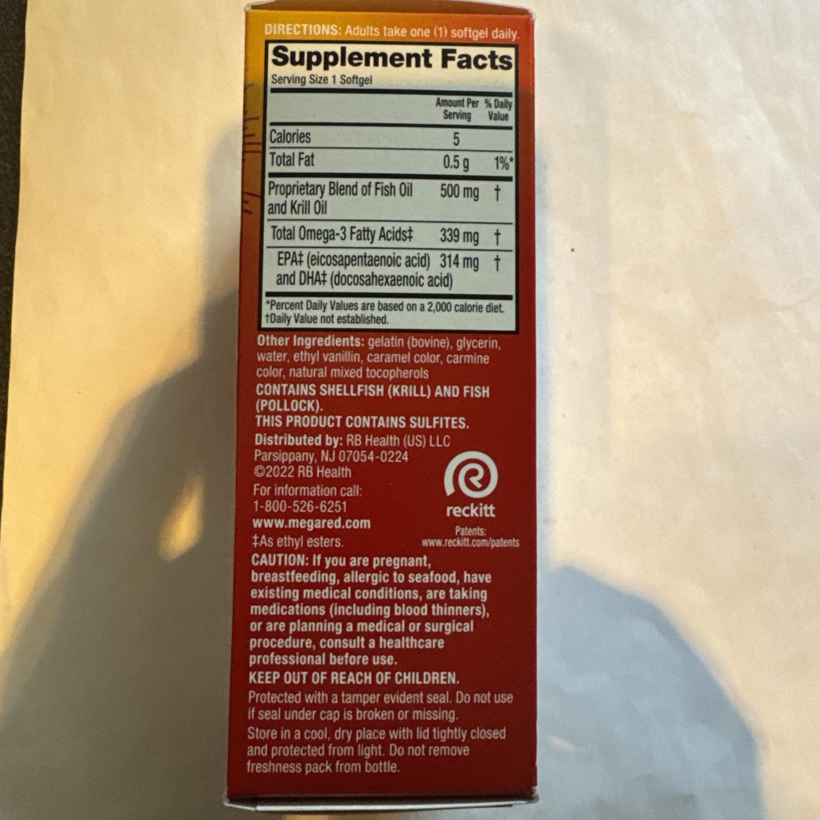 Mega Red Advanced 4in1 Fish & Krill Oil – 25 Softgels Exp 10/2025