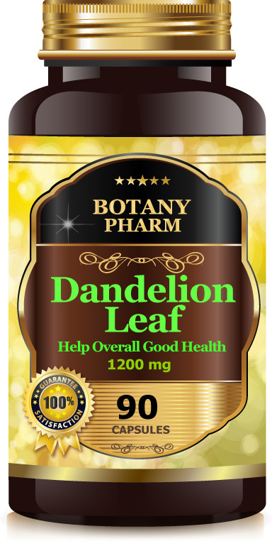 Dandelion Leaf, Cholesterol Antioxidant, Liver, Kidney Detoxification, 36,000mg