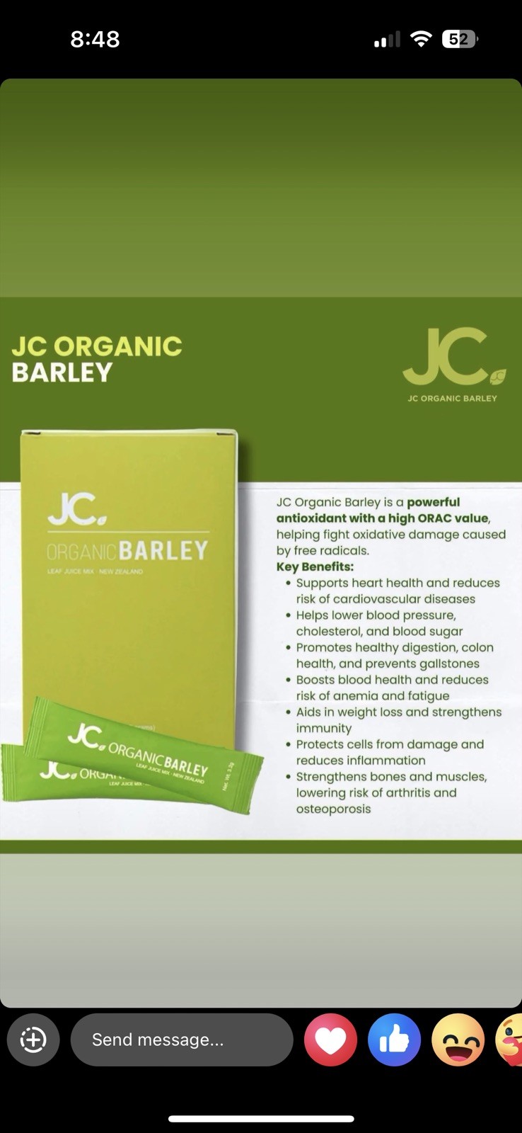 JC Organic Barley New Zealand