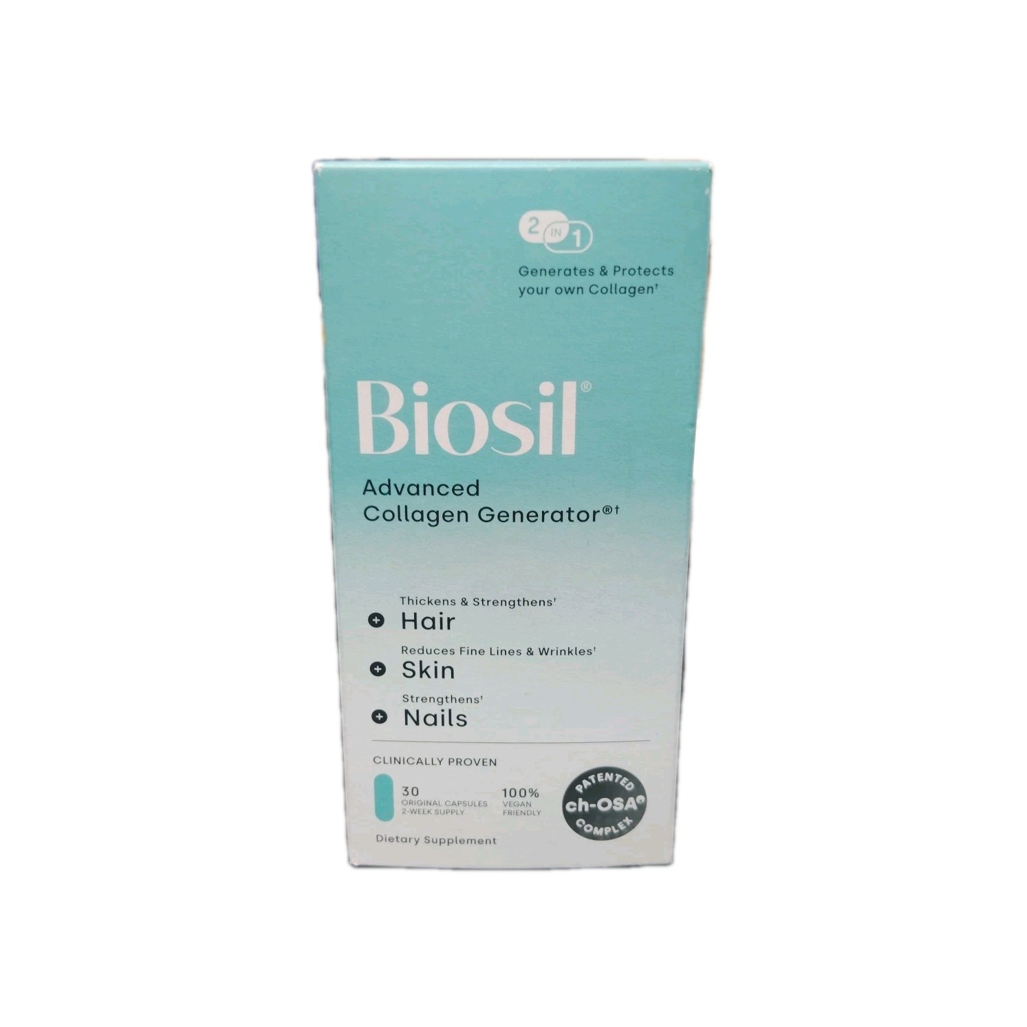 Natural Factors BioSil cH-OSA Advanced Collagen Generator 5mg,30 Vegetarian Caps
