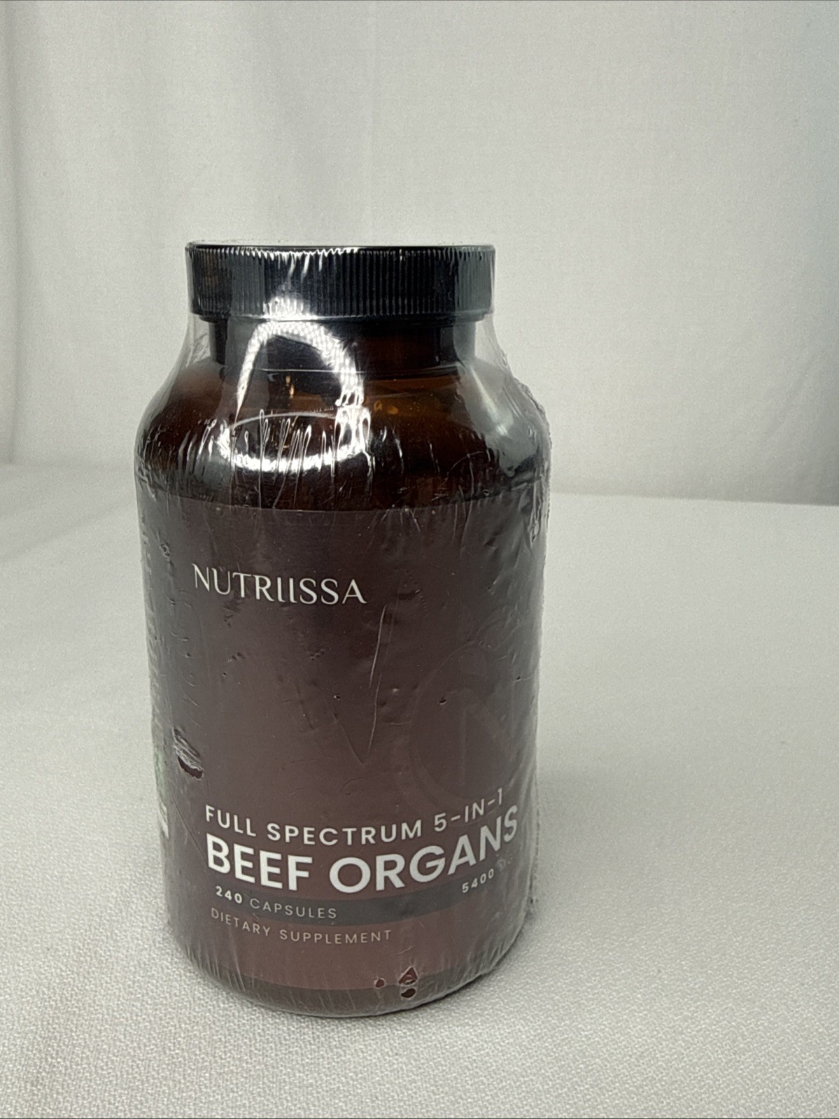 Nutriissa Full-Spectrum 5 In 1 Beef Organs Grass-Fed 240 Capsules Exp. 1/2028