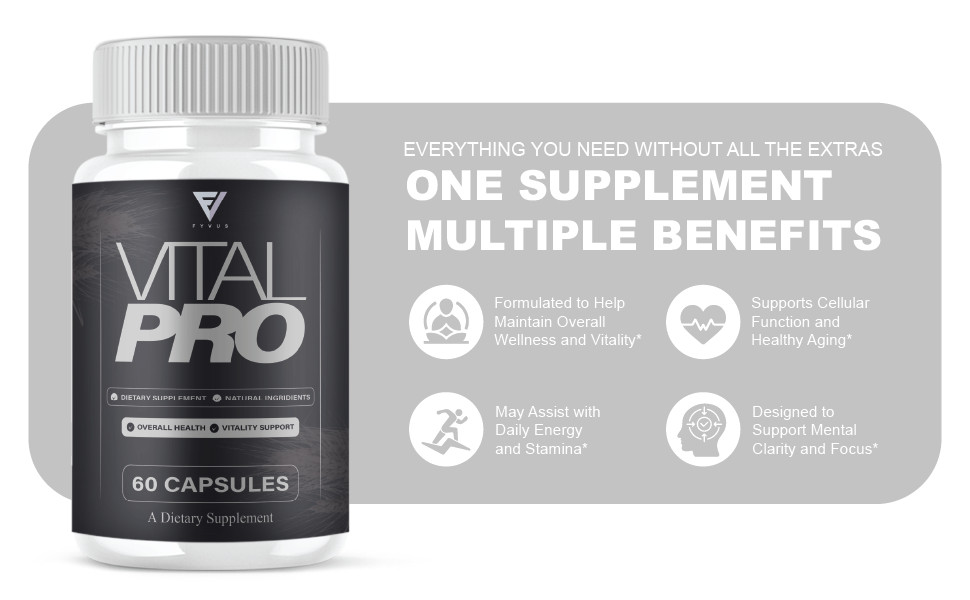 (5 Pack) Vital Pro Capsules, Vital Pro Performance Supplement (300 Capsules)