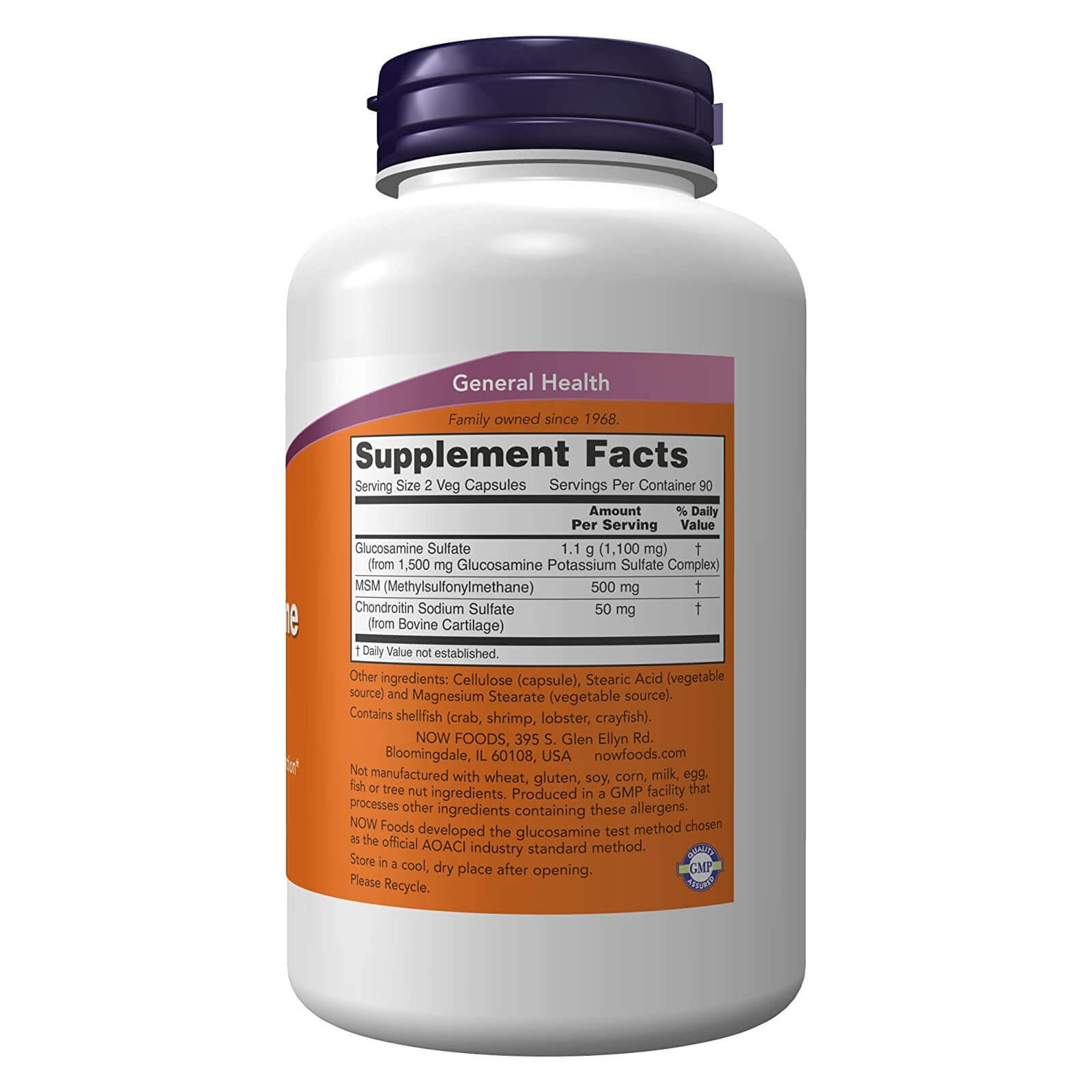 NOW FOODS Glucosamine & MSM 180 Veg Capsules